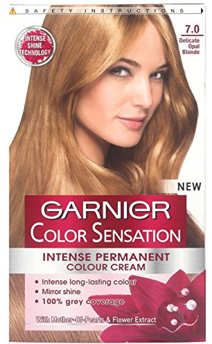 3 x Garnier Color Sensation Intense Permanente Farbe Creme 7.0 Zarte Opal blond