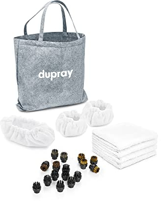 Dupray Paquete de Limpieza a Vapor, Kit de 24 Accesorios para Limpiadores a Vapor Dupray Ideal para suelos, azulejos, tapicería, cocinas y baños
