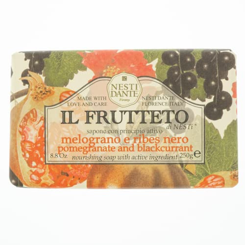 Nesti Dante Il Frutteto Pomegranate 250 g (Handseife aus natürlichen Inhaltsstoffen, lang anhaltender Duft, Seife) 664102