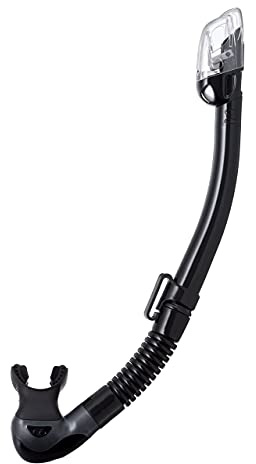 TUSA SP-0101 Hyperdry Elite II Scuba Diving Snorkel, Black/Black