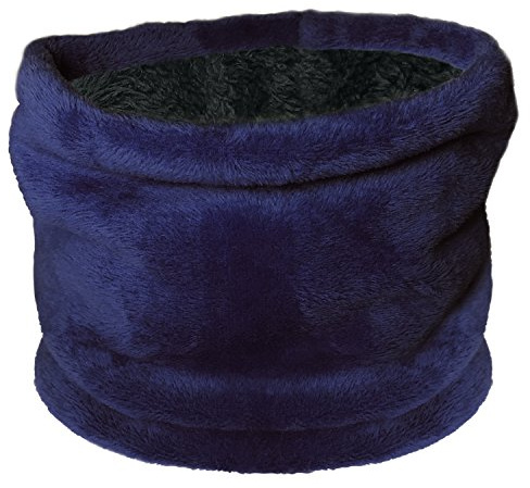 TOSKATOK® BARNS ULTRA SNUG FLEECE HALSVARMA/HALSDUK ELLER SET, marinblå