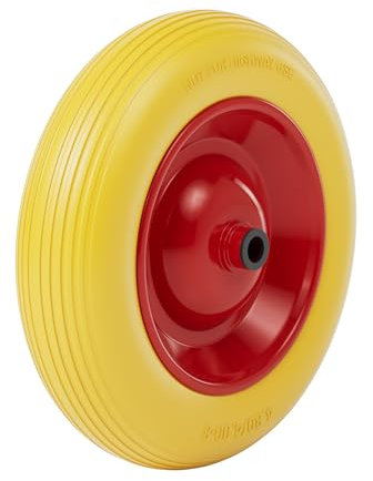 Roue complète de brouette en polyuréthane increvable Taille 4.80/4.00-8