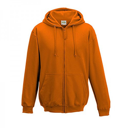 Awdis - Sweatshirt à Capuche et Fermeture zippée - Homme (XL) (Orange pressée)