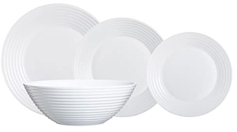 Luminarc Harena Vajilla Opal 19 Piezas-6 Personas Blanco