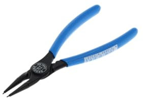 GEDORE Pinza di Montaggio per Anelli di Sicurezza Interni, Becchi Dritti, Diametro Albero 8-13 mm, Diametro Punte 0.9 mm, Acciaio, 8000 J 0