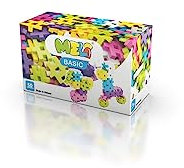 Meli Konstruktionsbausteine Basic Pink 50 | Steckbausteine für Kinder ab 3 Jahre | Fördert Motorik & Kreativität | 50 Teile in 6 Farben | Kompatibel & vielseitig kombinierbar