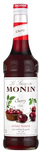 MONIN Premium Cherry Syrup 700 ml for Cocktails and Mocktails. Vegan-Friendly, Allergen-Free, 100% Natural Flavours and Colourings