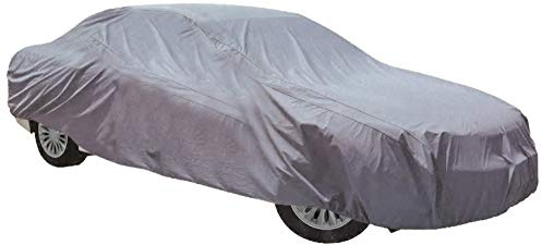 KRAWEHL - Funda para Coche Exterior, 375 x 165 x 143 cm, Protege el Coche del Viento, Polvo y Rayos del Sol, Fabricada en Poliéster, Fácil de Recoger, Grupo S