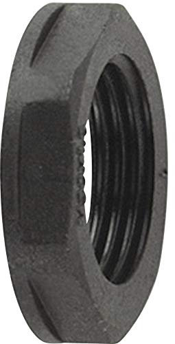 HellermannTyton Contratuerca 166-50148 ALPA-PG36, color negro, 1 unidad