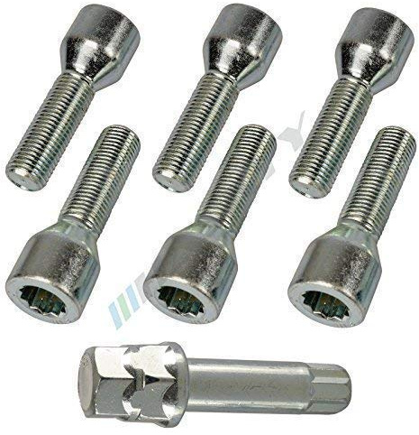 HASKYY 20 Sternschrauben Zink M14x1.5x40 Kegel Kegelbund Stilauto Barracuda Radschrauben Radbolzen D20