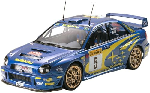 Tamiya 24240 1:24 Subaru Impreza WRC 2001 Model Kit, Kit Plastica, Kit di Montaggio, Replica dettagliata