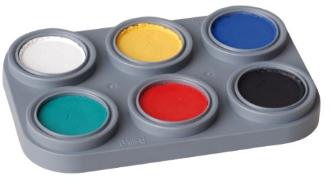 Water Makeup-Palette mit 6 Farben [Badartikel]