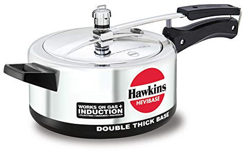 HAWKINS Pressure Cooker, Aluminum, Silver, 3.7 Quarts