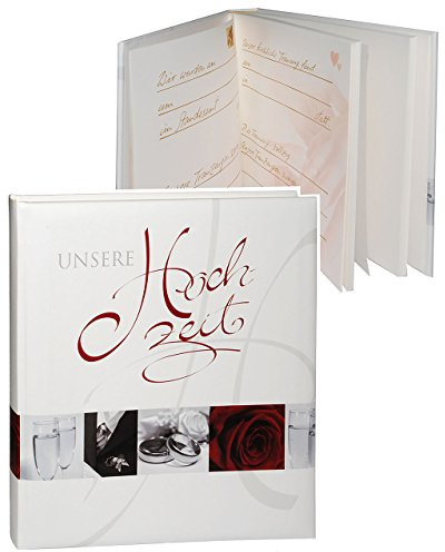 alles-meine.de GmbH XL Fotoalbum - unsere Hochzeit - Gebunden zum Einkleben - blanko - groß für bis zu 312 Bilder - Fotobuch/Photoalbum/Hochzeitsalbum/Album - Feier Hochz..