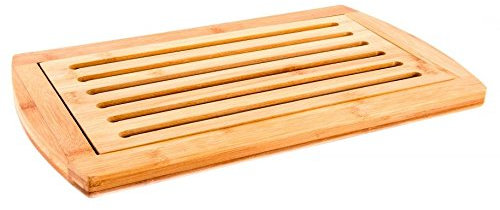 Planche à pain en bambou - bois avec ramasse miettes