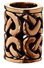 NKlaus Keltische Perle für Haare Bart NIDI Bronze Lockenperle 6462