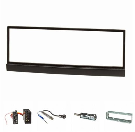 tomzz Audio 2450-005 Radioblende Set kompatibel mit Skoda Fabia 6Y Bj.1999-2004 mit Radioadapter ISO Antennenadapter ISO DIN Einbauschacht