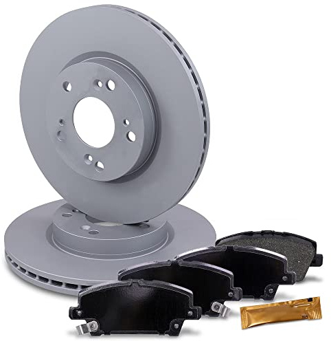 BESTPRICE Juego de frenos eje delantero incl. discos de freno ventilados Ø 282 mm + pastillas de freno delanteras, compatible con HONDA CIVIC VIII Hatchback (FN, FK)