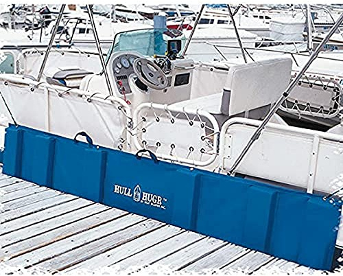 HULL HUGR Folding Boat Fender, Large, 9' x 26 x 24 - Blue