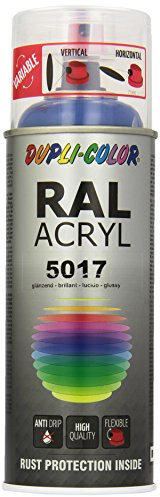 Duplicolor 541780 Pintura Acrílica, Color Azul Tráfico Brillante, 400 ml