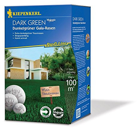 Rasensamen - Profi-Line Dark Green - Dunkelgrüner Gala-Rasen (2 kg) von Kiepenkerl