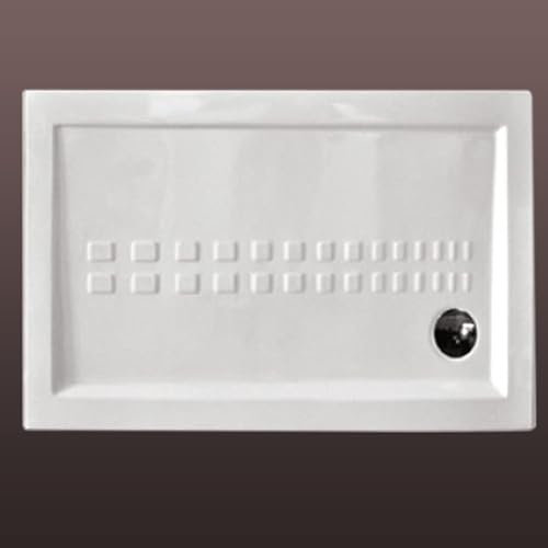 KIAMAMI VALENTINA - Rechteckige Keramik-Duschwanne 120x80 h 5,5 bodengleich | Linie