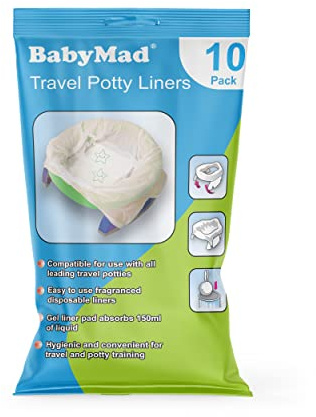 Resepotty foder engångs (paket med 10) – ECO-vänlig nedbrytbar – använd foder med babyväg och andra ledande krukor