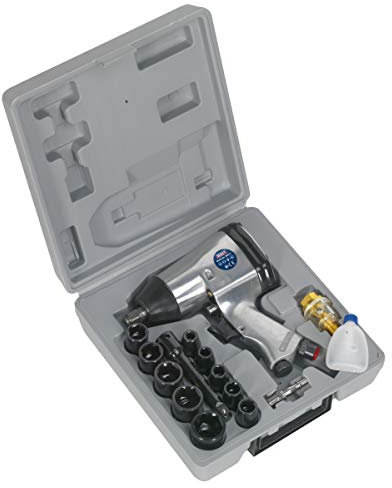 Sealey Sa2/Ts Air Impact Wrench Kit With Sockets 1/2Sq Drive