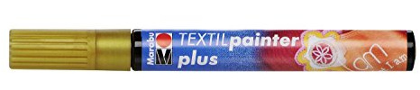 Marabu Textilmarker Textil Painter Plus, metallic-gold, 1 Stift