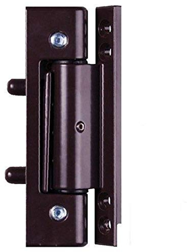 Brown uPVC Door Angled Butt Hinge - 115mm Hinge - Double Glazed Door Hinge