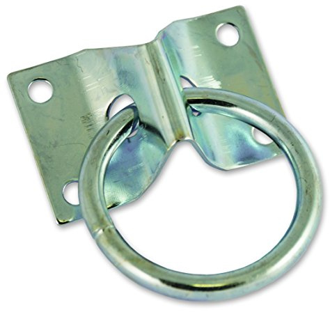 Chapuis 890/7Z Lot de 20 platines avec anneau - Acier Zingué - Diamètre 7 mm - diamètre intérieur 50 mm - Dimensions platine 70 x 45 mm, Gris, Set de 20 pièces