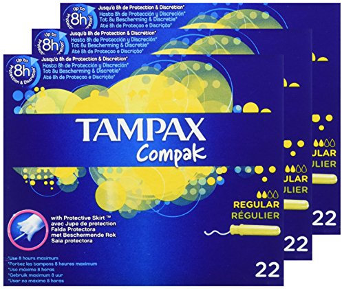 Tampax Compak Normal Tampons mit Applikator aus Kunststoff