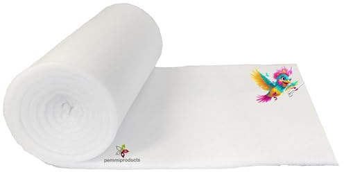 Universal Filtervlies für Aquarium und Teich, 300g/m², 1,5 m x 1 m, ca. 2,5 cm dick, 1,5 m² (EUR 13,30/m²), Filtermatte weiß, Meterware, z.B. geeignet für Filtereinsätze von Eheim, Tetra, JBL