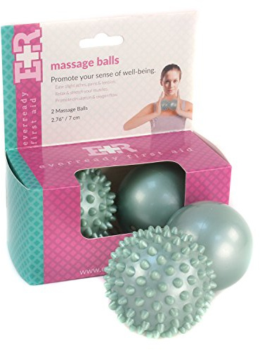 Ever Ready First Aid Temperature Sensitive Massage Ball Set, Trigger Point Therapy for Sore Muscle Relief, Plantar Fasciitis, Tendonitis & Joint Pain