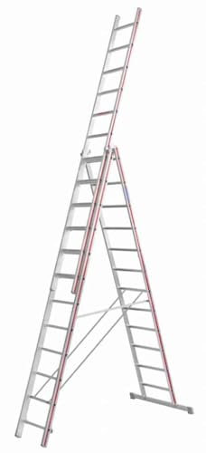 HYMER 404736 Mehrzweckleiter , 3-teilig , 3x12 Sprossen
