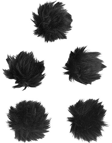 eBoot 5 Pack Furry Outdoor Microphone Windscreen Muff for Most Lavalier Microphones
