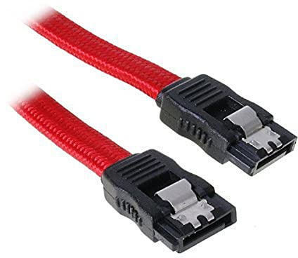 BitFenix BFA-MSC-SATA330RK-RP Câble SATA 3 Gainé Rouge/Noir