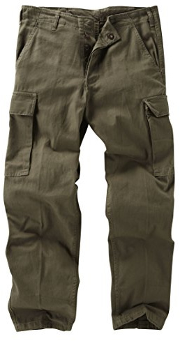 Army and Outdoors German Moleskin Trousers - Olive/Grey (40)