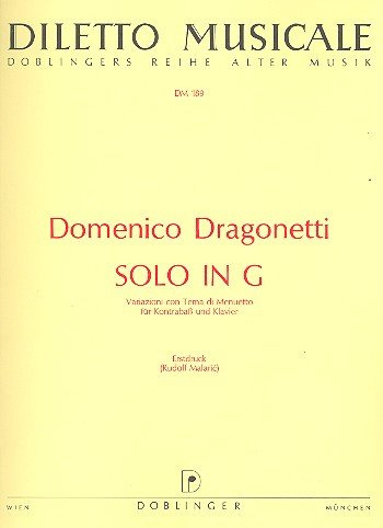 Solo G-Dur: für Kontrabaß und Klavier