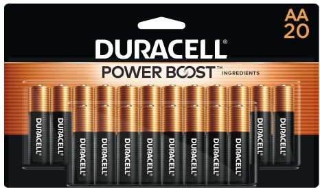 Duracell Coppertop AA Batteries with Power Boost Ingredients, 20 Count (Pack of 1) Double A Battery with Long-lasting Power, Alkaline AA Battery for Household and Office Devices