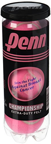 Pink Penn Championship Extra Duty Tennisbälle (1 Dutzend = 4 Röhren von 3 Kugeln = 12...