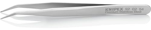 KNIPEX SMD-Präzisionspinzette Mattiert Glatt 115 mm, 92 02 54