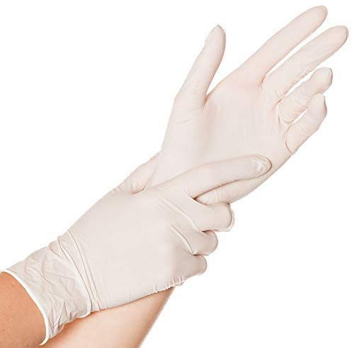 FRANZ MENSCH Hygonorm Latexhandschuh Skin Light weiß S gepudert