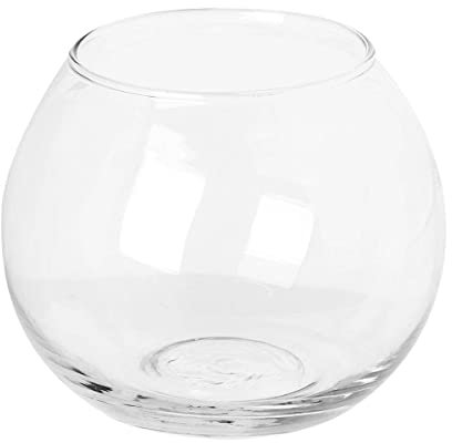 Photophore Verre Transparent, h 10 cm diamete 12 cm