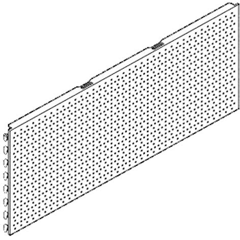 1 Stück Tegometall Lochwand Rundlochung juraweiss L 125 H 40 cm Art.: 13180824