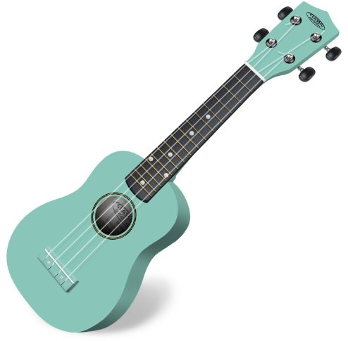 Classic Cantabile US-100 TQ Sopran-Ukulele Türkis, Sopran Mensur (34 | 5 cm), Korpus aus Linde, Hals aus Ahorn, 15 Bünde, Bundmarkierungen im 5., 12. und 15. Bund, Sattelbreite: 34, 5 mm, Reggae