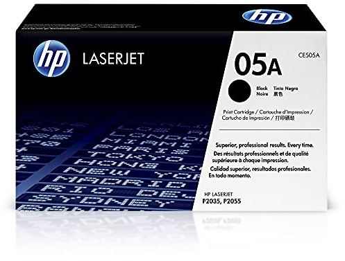 HP 05A Black Toner Cartridge | Works Laserjet P2035, P2055 Series | CE505A