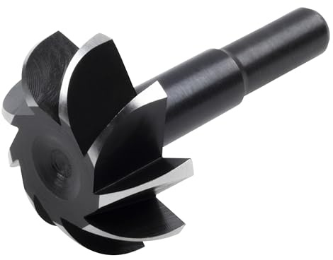 wolfcraft Halb-Hohlkehlfräser WS I 3267000 I ø 35 mm I Fräser aus Werkzeugstahl zum Fräsen in Hart- und Weichholz