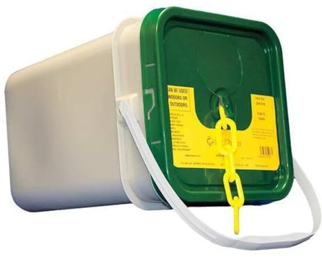 Mr. Chain Plastic Barrier Chain Pail, Yellow, 2-Inch Link Diameter, 160-Foot Length (50002-P)
