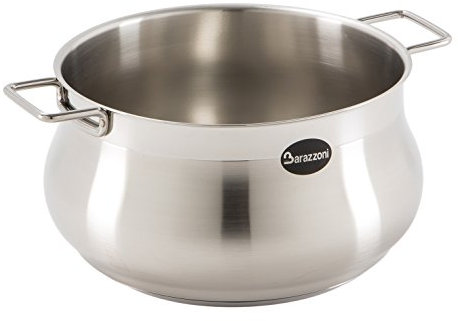 Barazzoni Tummy Casseruola due maniglie, Acciaio inox 18/10, Diametro cm 14, Litri 1,5. Made in Italy.